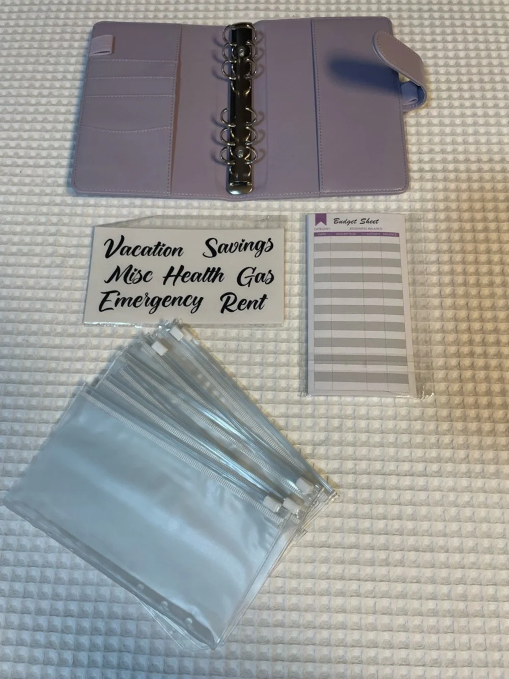 Lavender 💜personal budget organizer